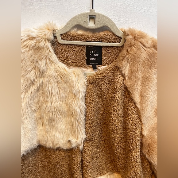 Zara Women Patchwork Effect Fabric Jacket Size XL 4341/281 - Picture 5 of 14